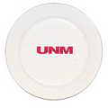 9" White Paper Plate - The 500 Line
